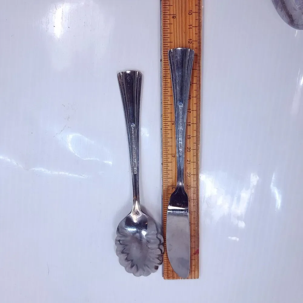 Reed & Barton Brookshire sugar shell spoon solid serving master butter knife